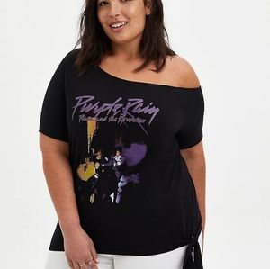 Off the shoulder tee - Prince Purple Rain Size 2